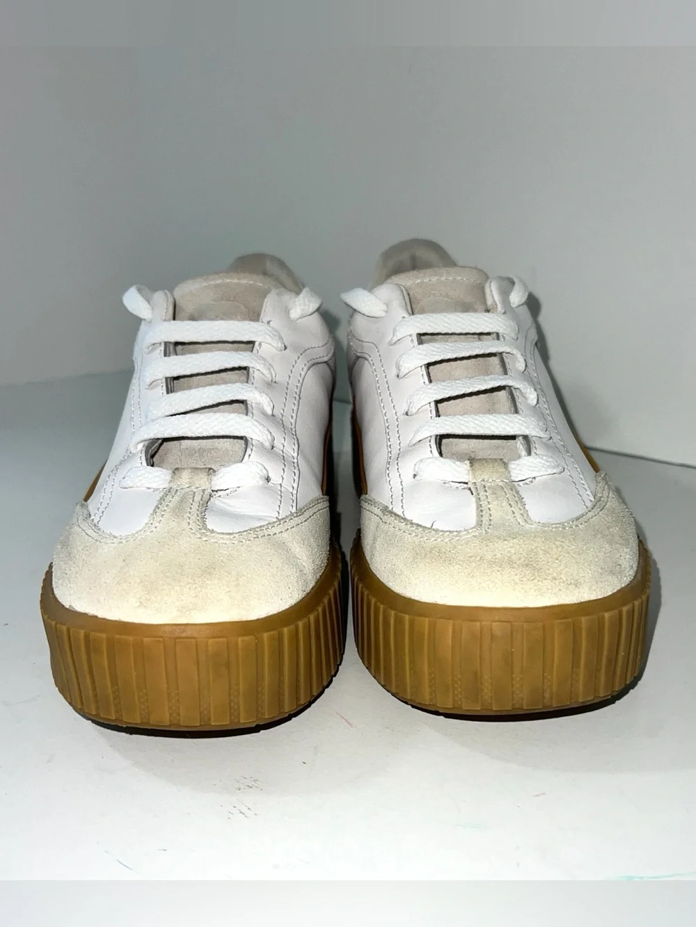 Sorel Ona Ave T-Toe Leather Sneaker White Sz 8.5